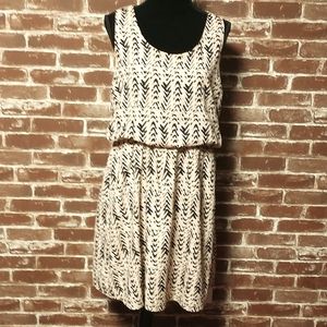 Sleeveless Pink/Black Dress